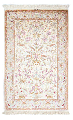 Perzisch tapijt - Ghom - 155 x 95 cm - beige