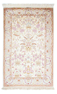 Perzisch tapijt - Ghom - 155 x 95 cm - beige