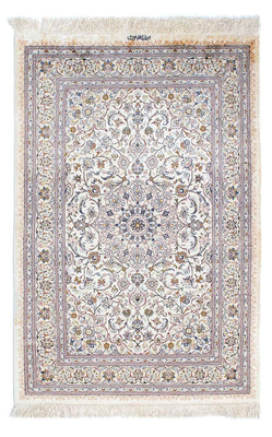 Perzisch tapijt - Ghom - 147 x 97 cm - beige
