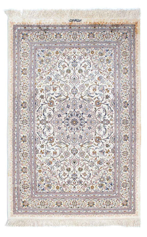 Perzisch tapijt - Ghom - 147 x 97 cm - beige