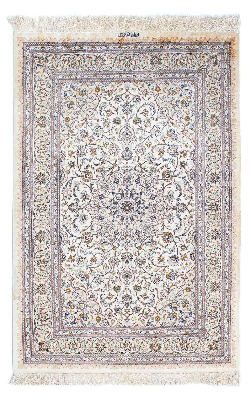 Perzisch tapijt - Ghom - 147 x 97 cm - beige