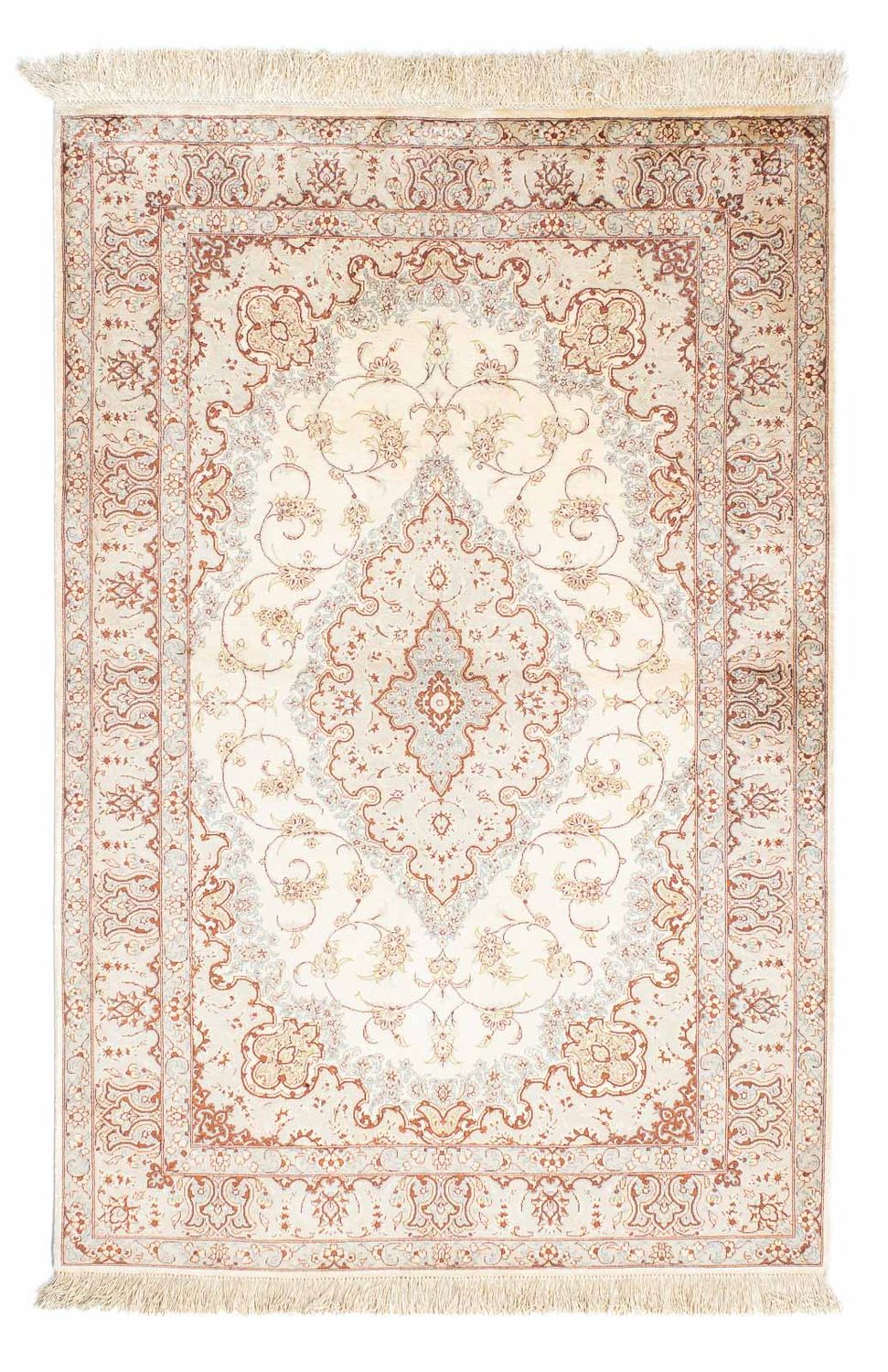 Perzisch tapijt - Ghom - 155 x 97 cm - beige