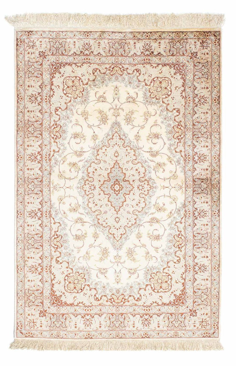 Perzisch tapijt - Ghom - 155 x 97 cm - beige