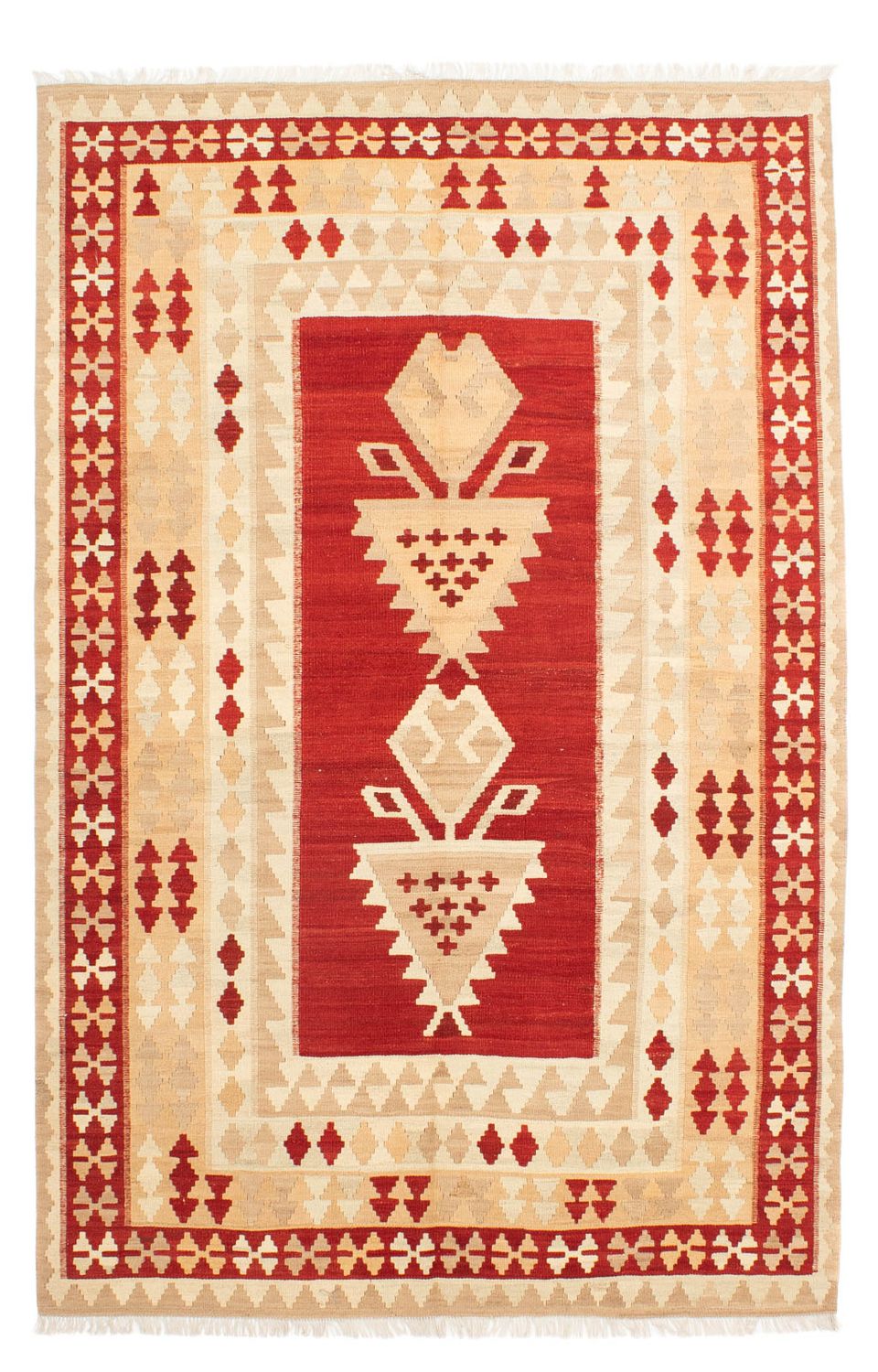Kelim tapijt - Oosters - 256 x 173 cm - beige