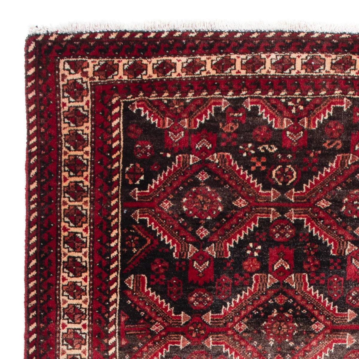 Loper Baluch tapijt - 195 x 99 cm - donkerrood
