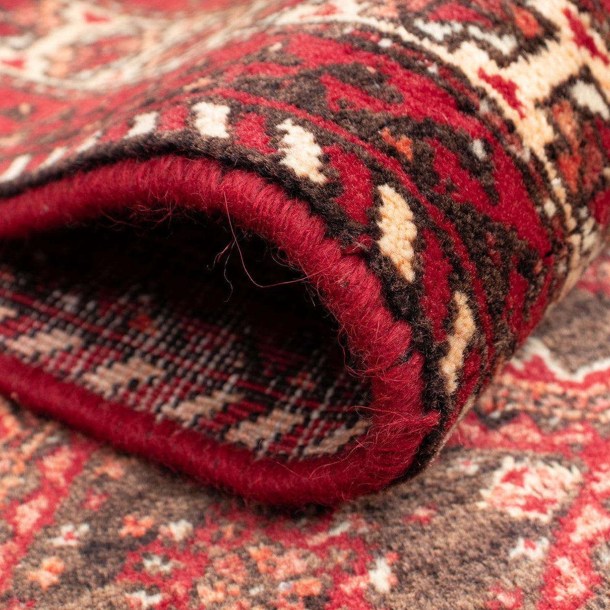 Loper Baluch tapijt - 195 x 99 cm - donkerrood