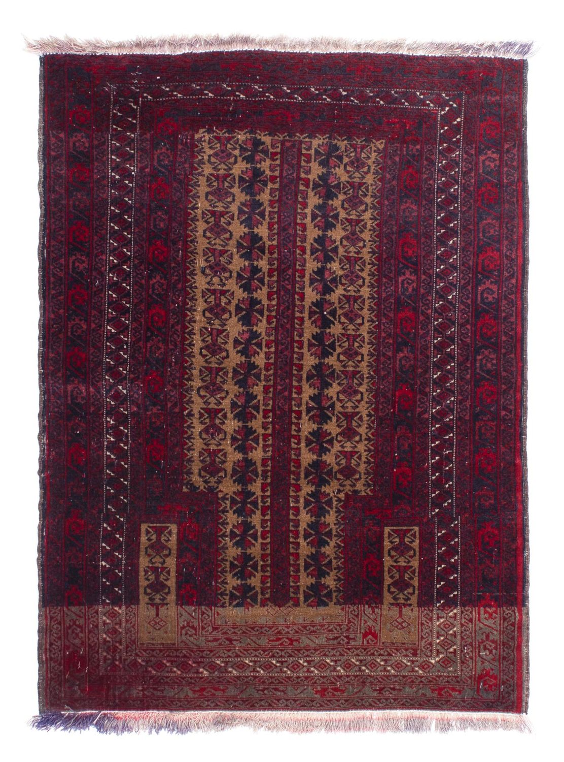 Baluch tapijt - 125 x 92 cm - donkerrood