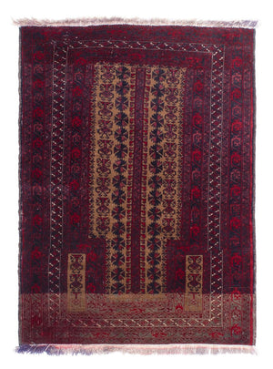 Baluch tapijt - 125 x 92 cm - donkerrood