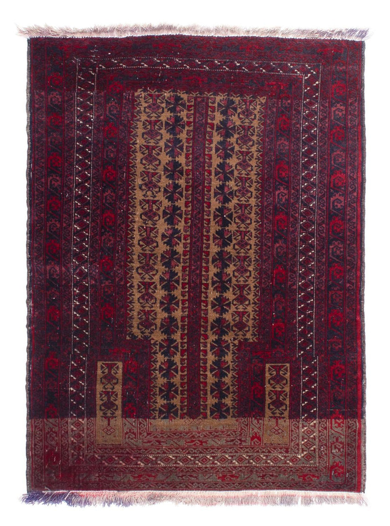 Baluch tapijt - 125 x 92 cm - donkerrood