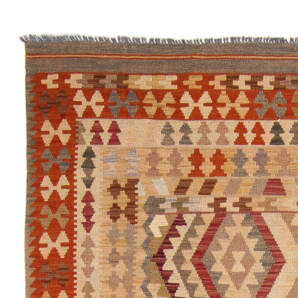 Kelim tapijt - Splash - 301 x 204 cm - beige