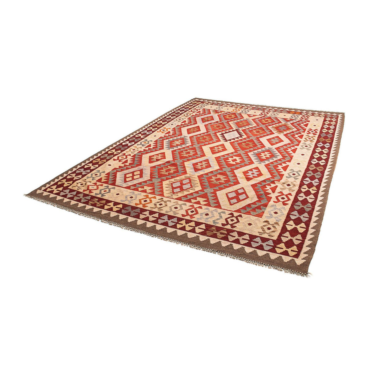 Kelim tapijt - Splash - 290 x 211 cm - veelkleurig