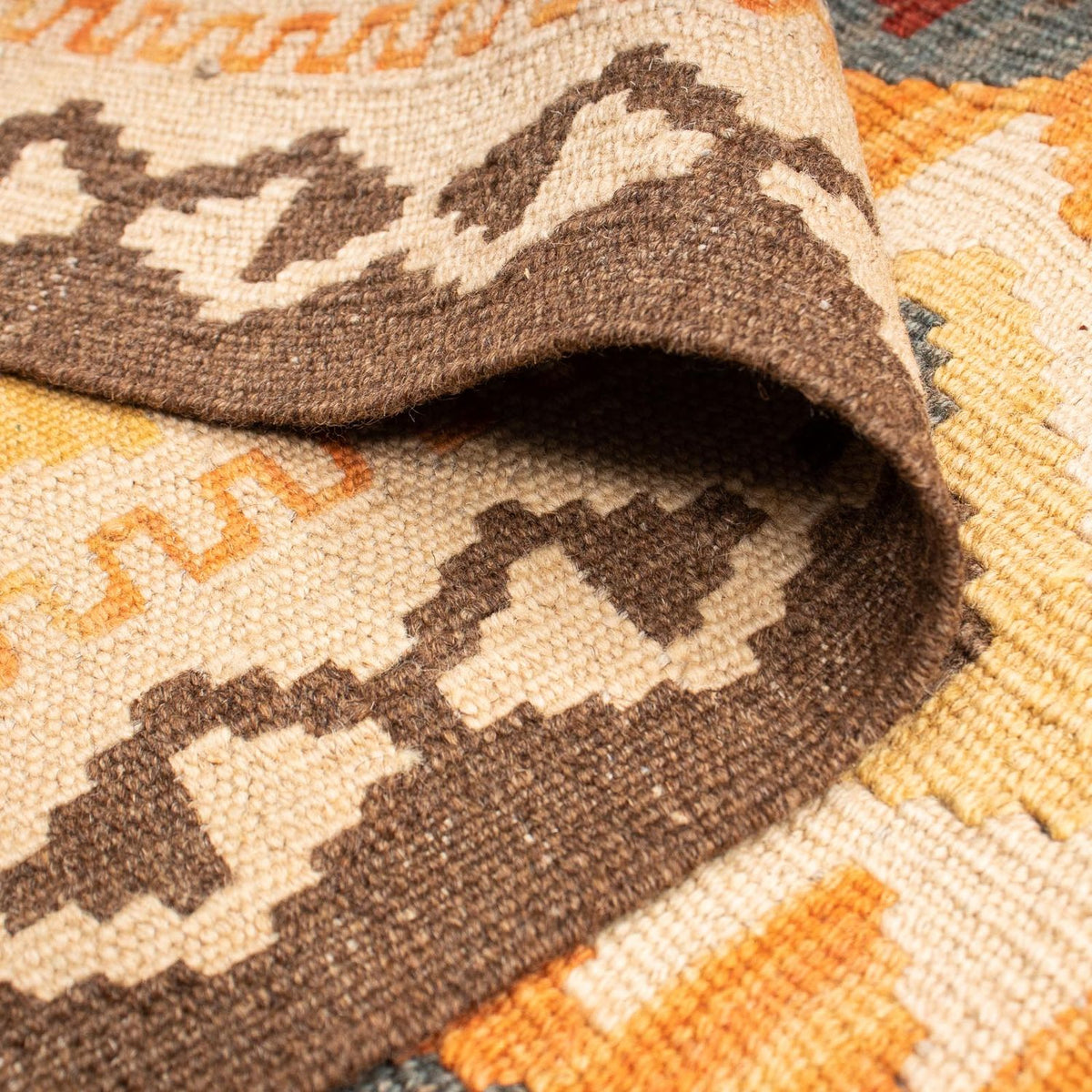 Kelim tapijt - Splash - 201 x 143 cm - veelkleurig