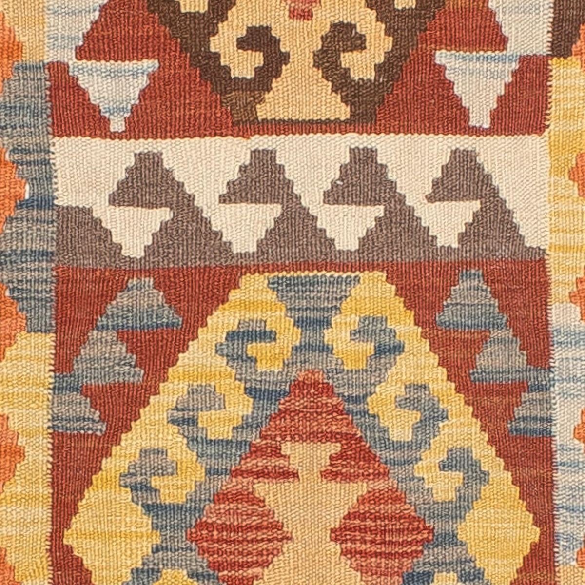 Loper Kelim tapijt - Splash - 298 x 78 cm - veelkleurig