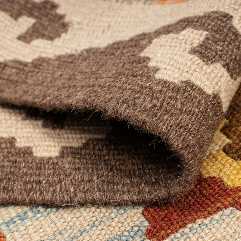 Loper Kelim tapijt - Splash - 298 x 78 cm - veelkleurig