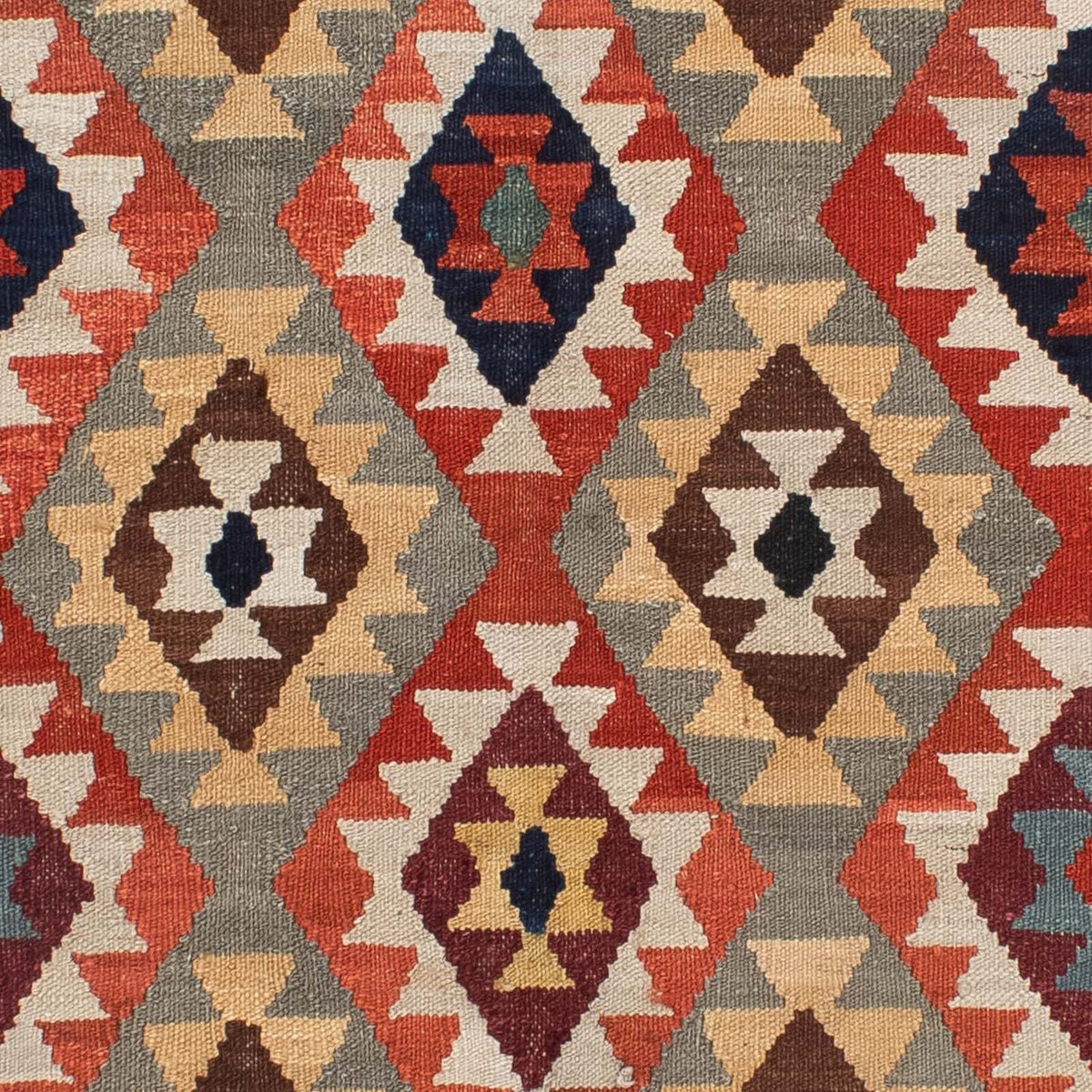 Kelim tapijt - Splash - 189 x 157 cm - veelkleurig