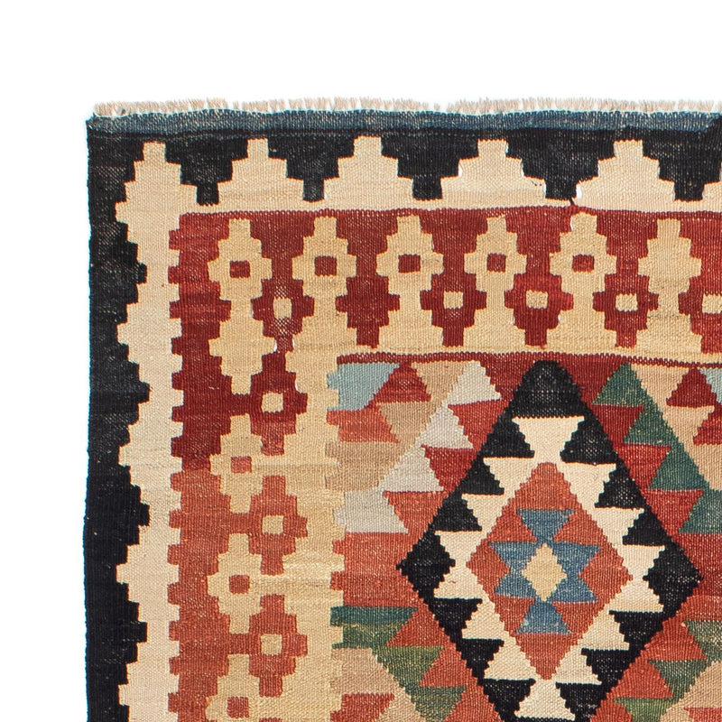 Kelim tapijt - Splash - 202 x 155 cm - veelkleurig