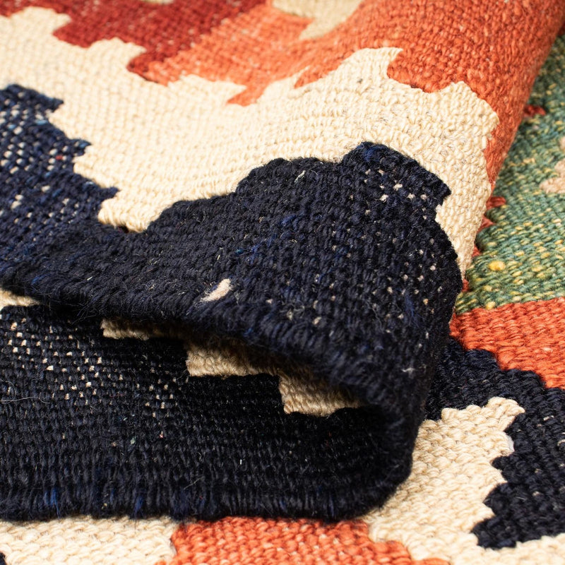 Kelim tapijt - Splash - 202 x 155 cm - veelkleurig