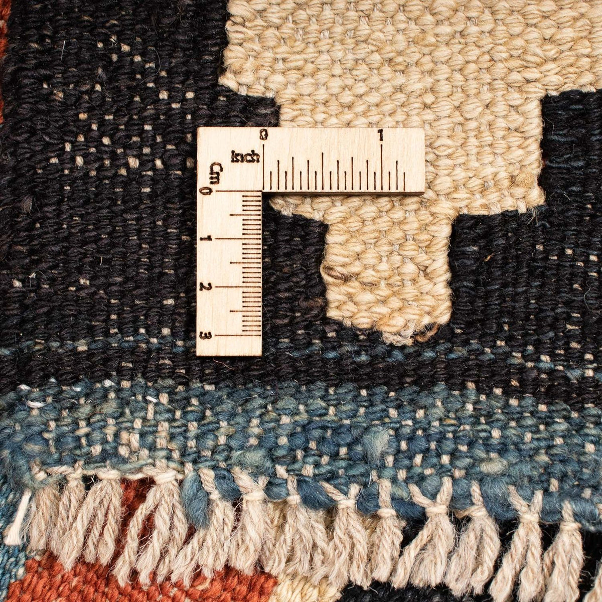 Kelim tapijt - Splash - 202 x 155 cm - veelkleurig