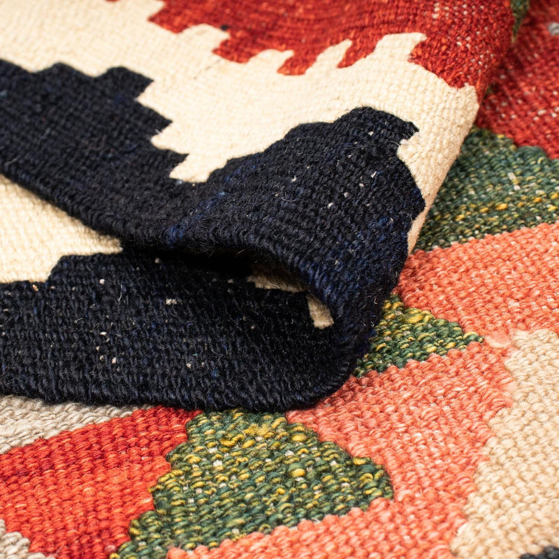 Kelim tapijt - Splash - 201 x 162 cm - veelkleurig