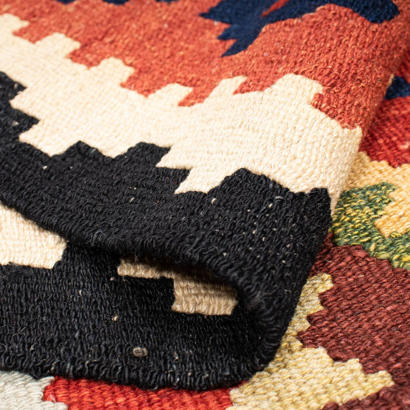 Kelim tapijt - Splash - 176 x 155 cm - veelkleurig