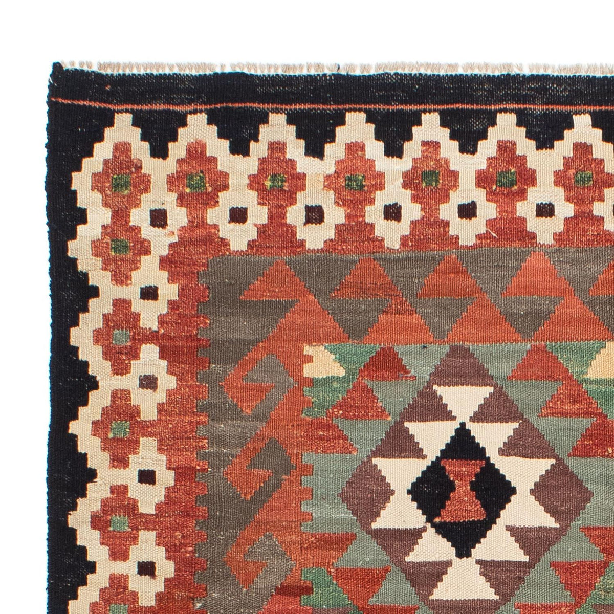 Kelim tapijt - Splash - 196 x 149 cm - veelkleurig