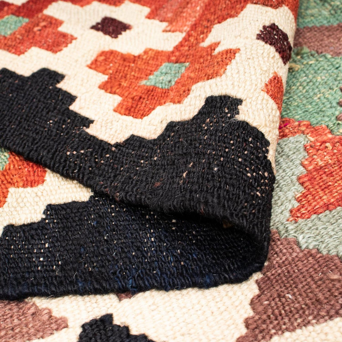 Kelim tapijt - Splash - 196 x 149 cm - veelkleurig