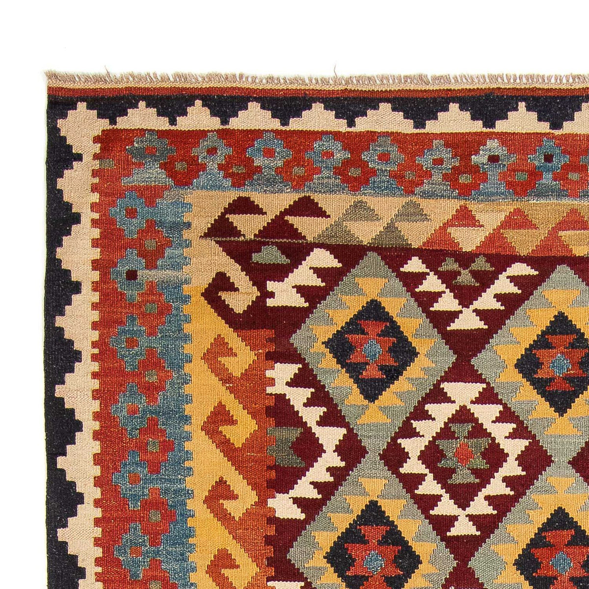 Kelim tapijt - Splash - 302 x 205 cm - veelkleurig