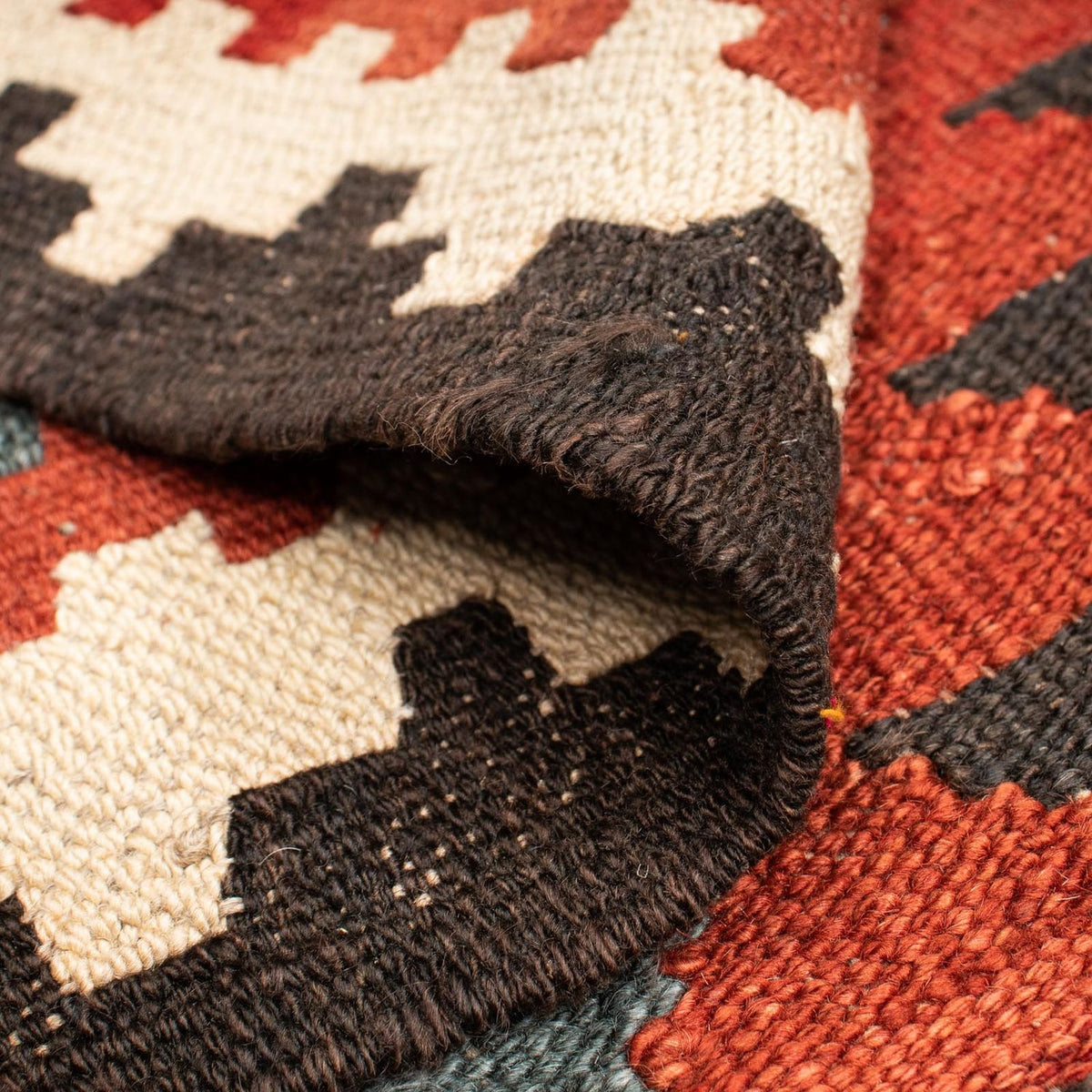 Kelim tapijt - Splash - 260 x 137 cm - veelkleurig