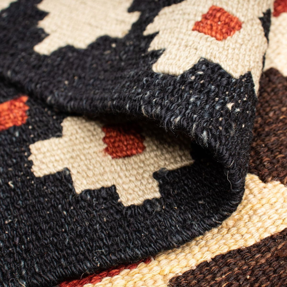 Kelim tapijt - Splash - 206 x 123 cm - veelkleurig