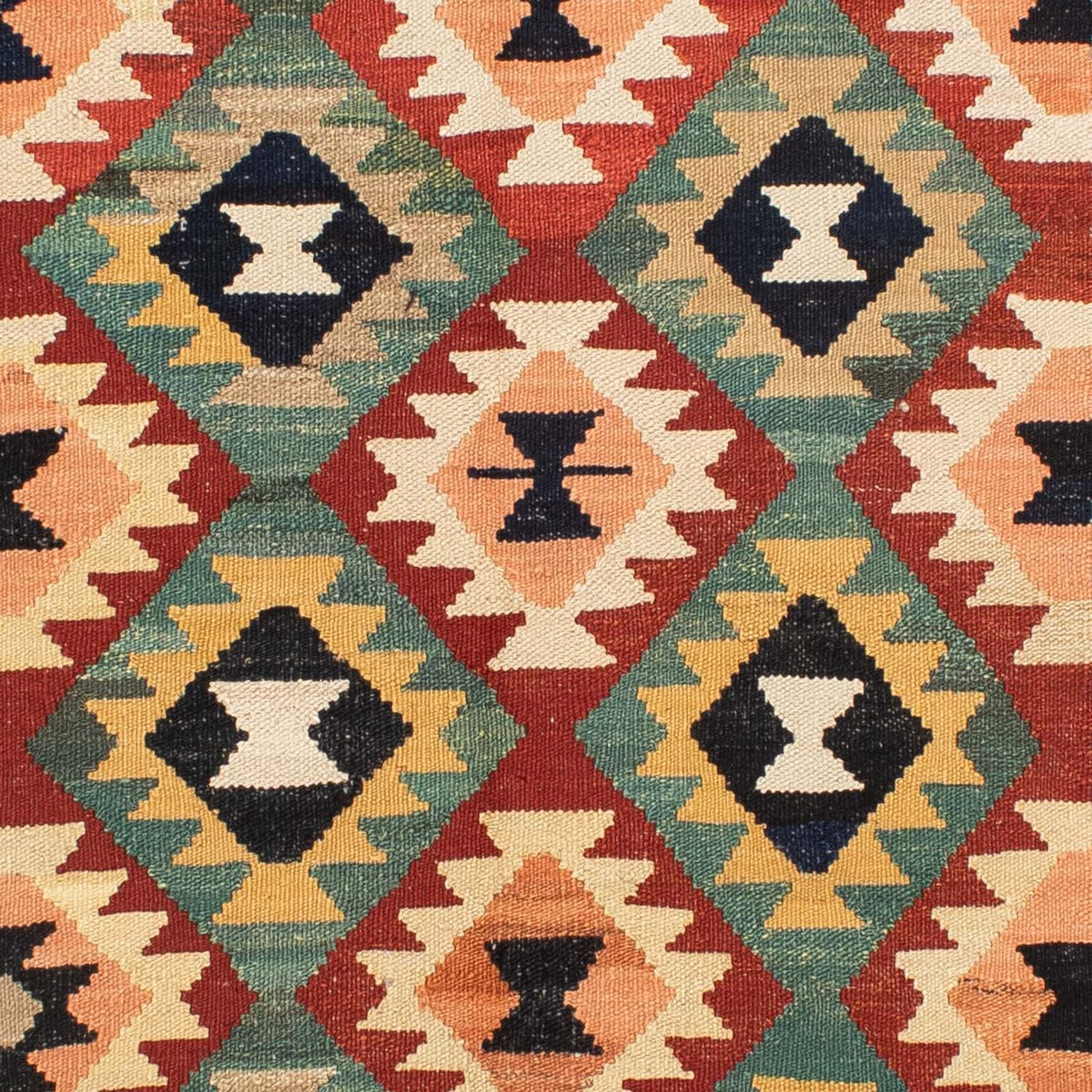 Kelim tapijt - Splash - 189 x 152 cm - veelkleurig