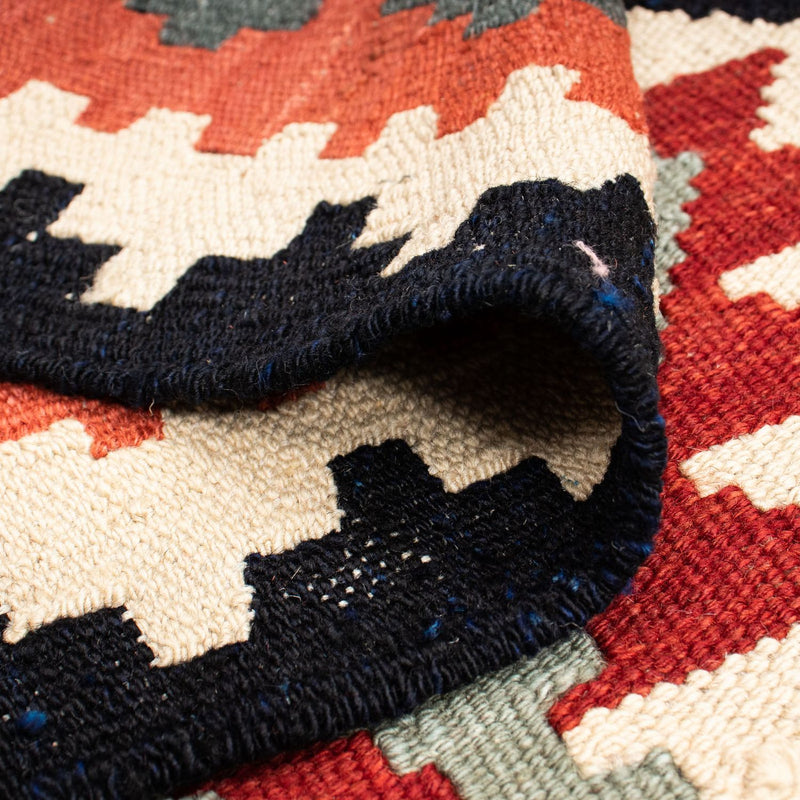 Kelim tapijt - Splash - 207 x 132 cm - veelkleurig