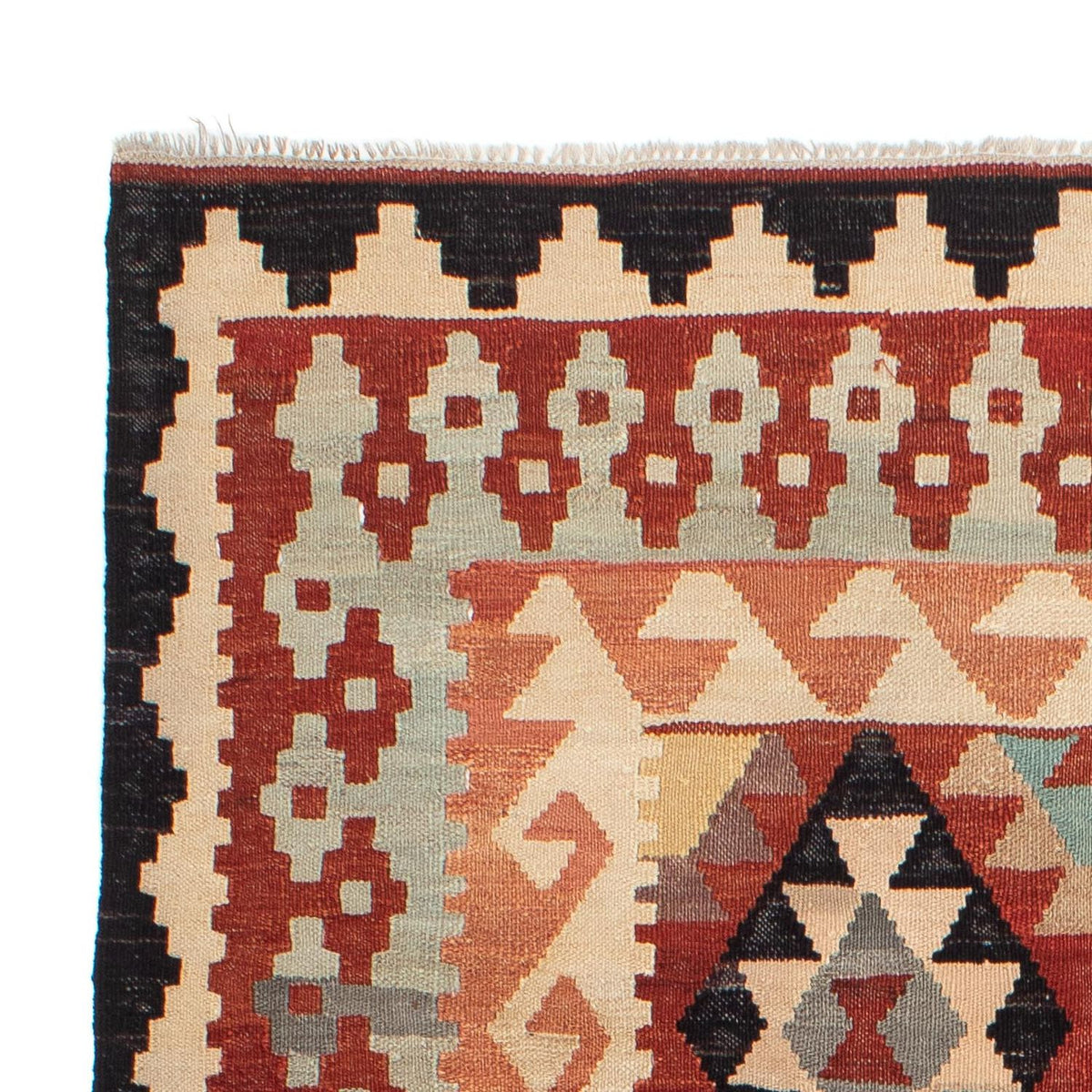 Kelim tapijt - Splash - 202 x 151 cm - veelkleurig