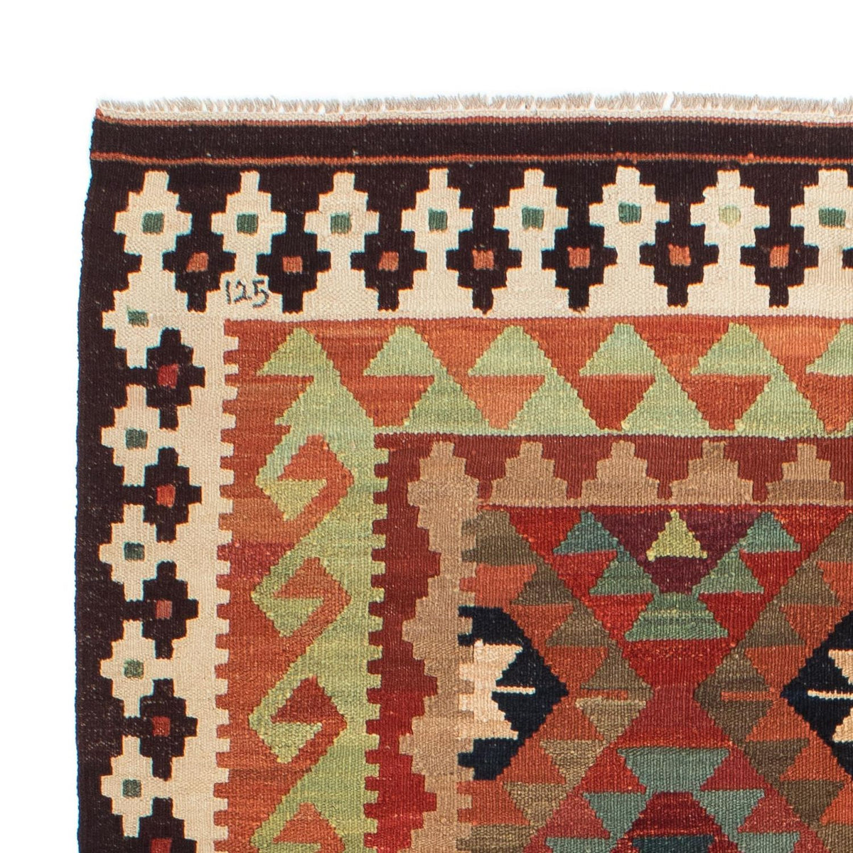 Kelim tapijt - Splash - 211 x 154 cm - veelkleurig