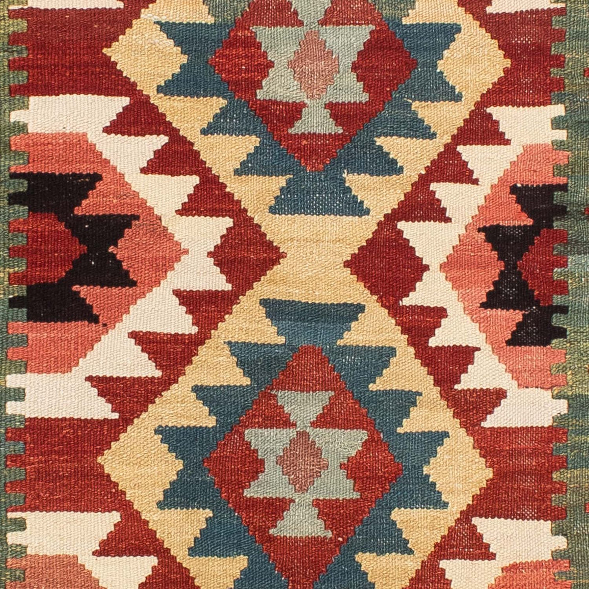 Loper Kelim tapijt - Splash - 224 x 129 cm - veelkleurig