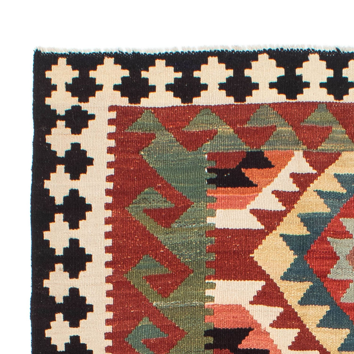 Loper Kelim tapijt - Splash - 224 x 129 cm - veelkleurig