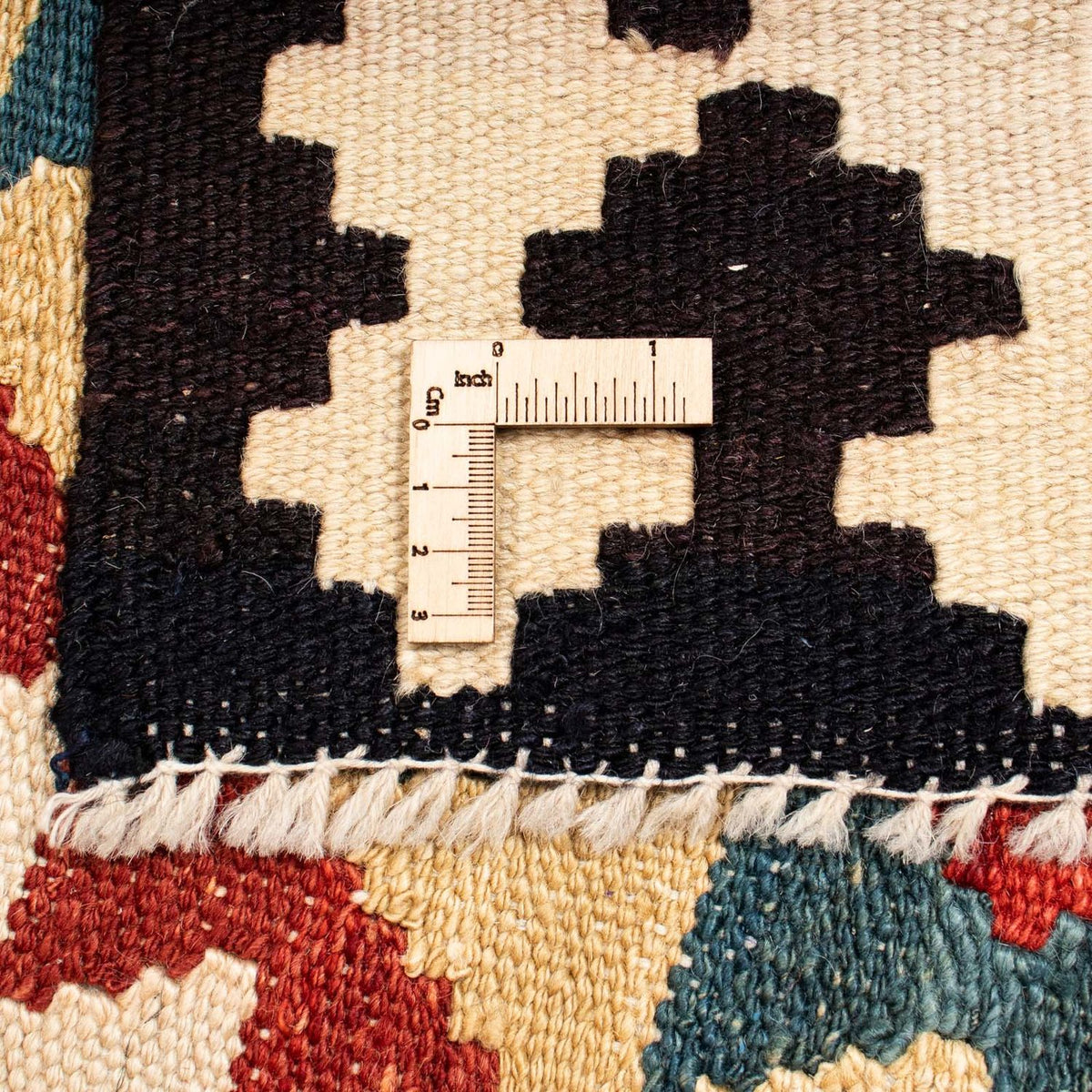 Loper Kelim tapijt - Splash - 224 x 129 cm - veelkleurig