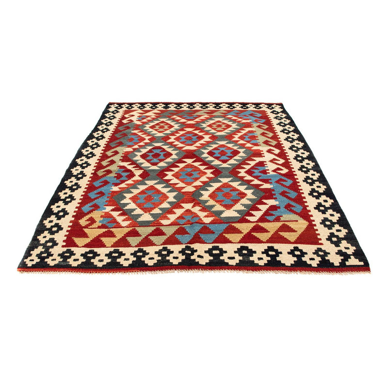 Kelim tapijt - Splash - 199 x 163 cm - veelkleurig