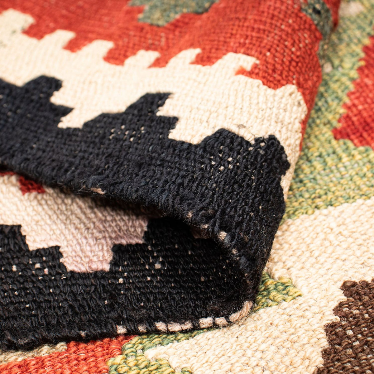 Kelim tapijt - Splash - 183 x 155 cm - veelkleurig