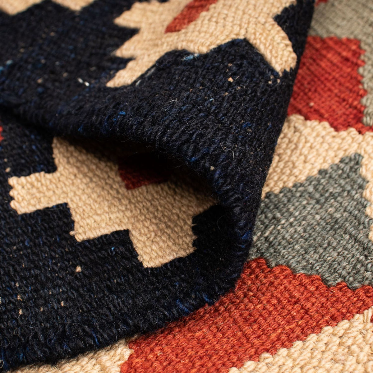 Kelim tapijt - Splash - 207 x 146 cm - veelkleurig