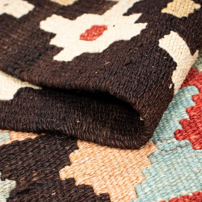 Kelim tapijt - Splash - 207 x 150 cm - veelkleurig