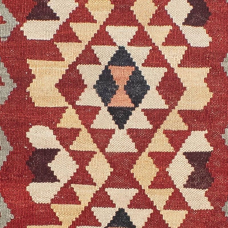 Loper Kelim tapijt - Splash - 285 x 87 cm - licht rood