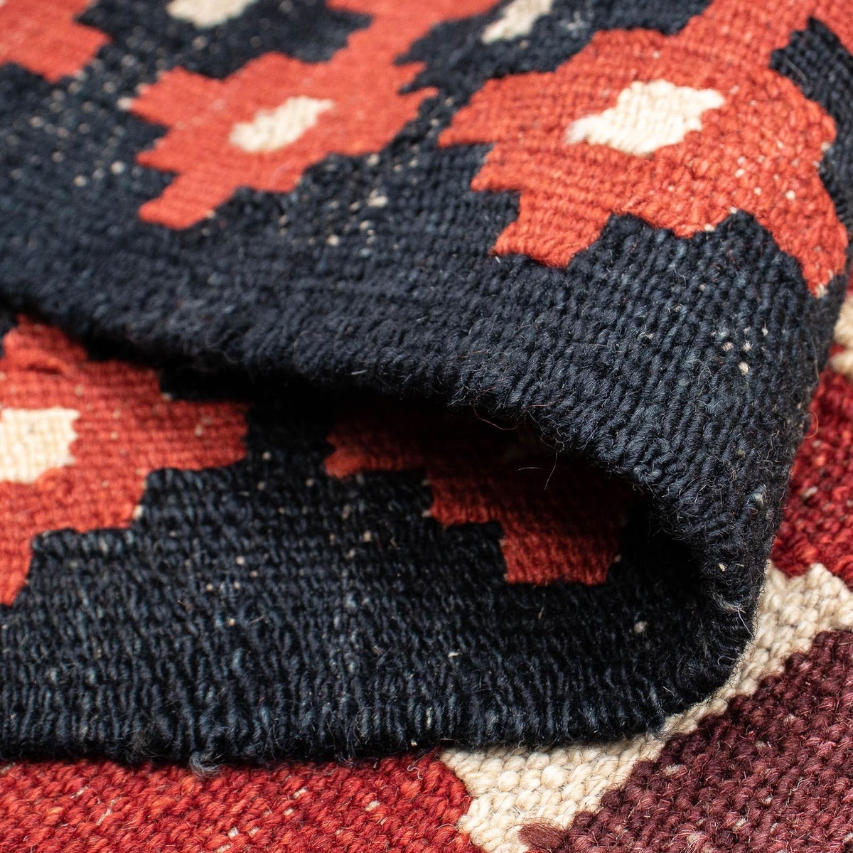 Loper Kelim tapijt - Splash - 285 x 87 cm - licht rood