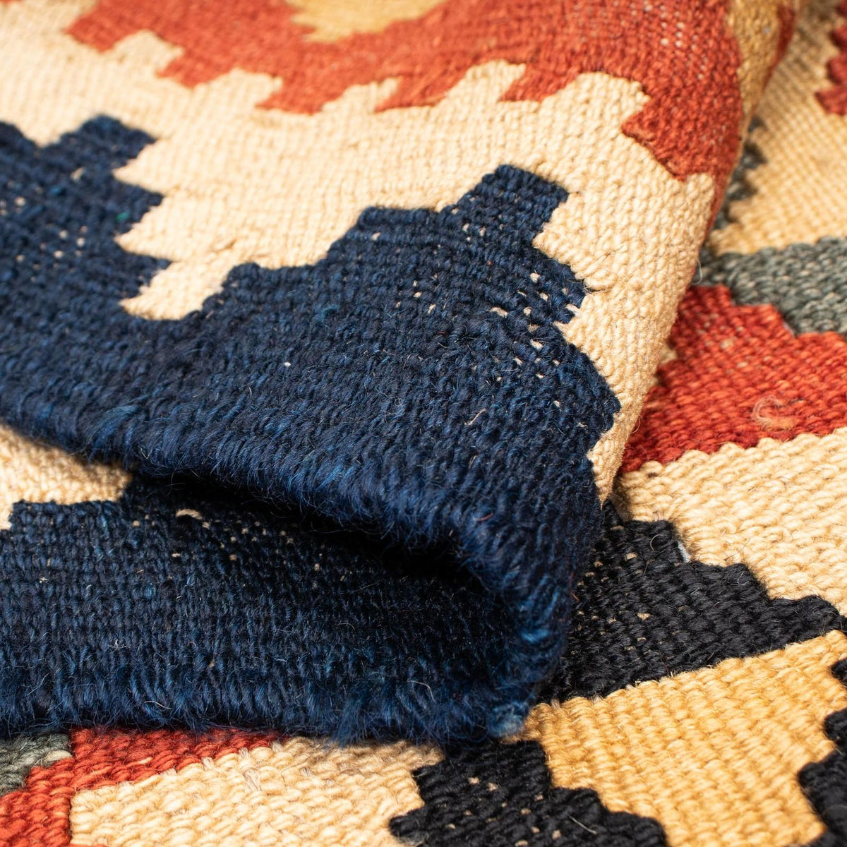 Kelim tapijt - Splash - 200 x 146 cm - veelkleurig