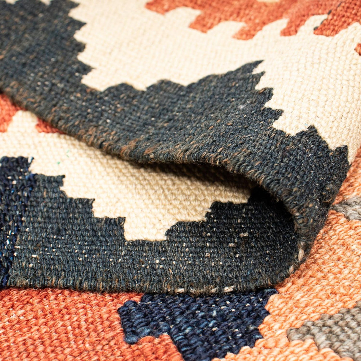 Kelim tapijt - Splash - 205 x 158 cm - veelkleurig