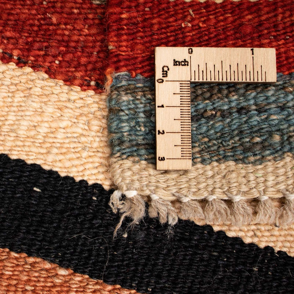 Kelim tapijt - Splash - 200 x 152 cm - veelkleurig