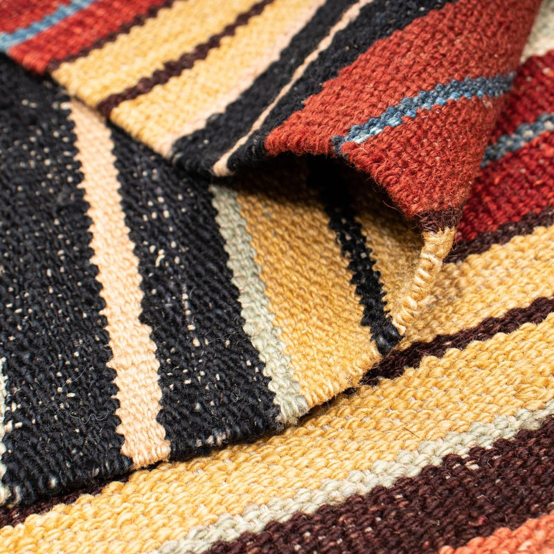 Kelim tapijt - Splash - 190 x 147 cm - veelkleurig