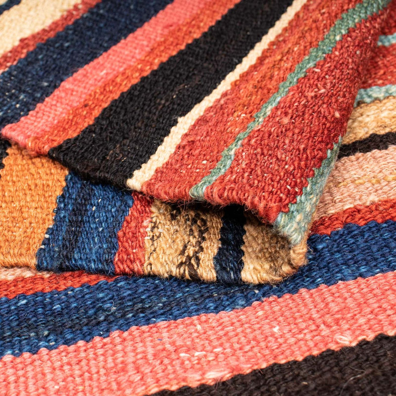 Kelim tapijt - Splash - 204 x 145 cm - veelkleurig