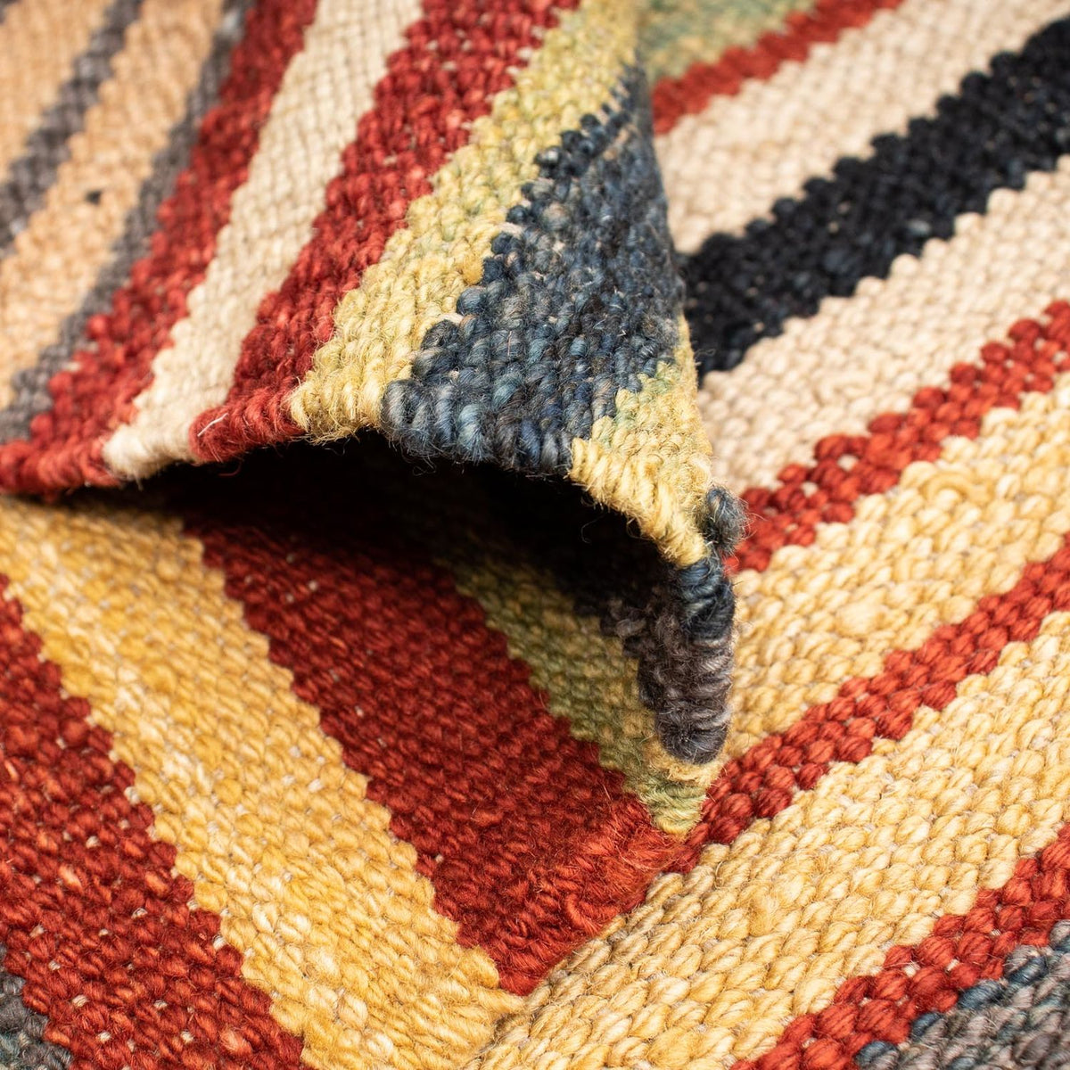 Kelim tapijt - Splash - 195 x 152 cm - veelkleurig