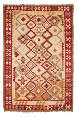 Kelim tapijt - Splash - 290 x 193 cm - beige