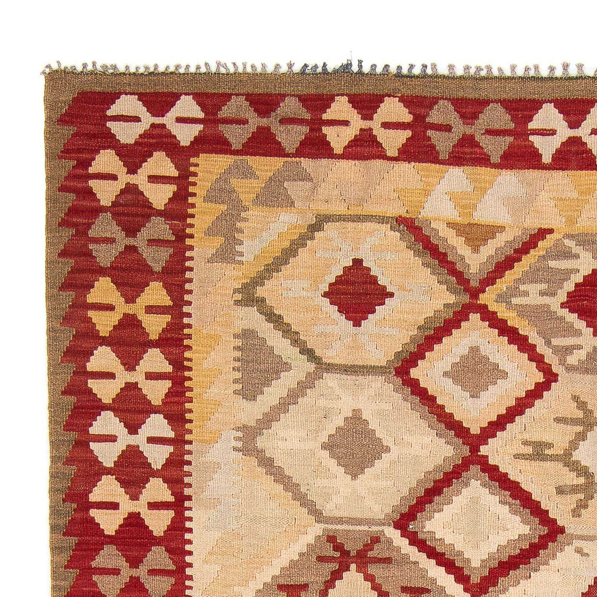 Kelim tapijt - Splash - 290 x 193 cm - beige